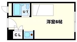 ヴェローノ緑地公園 ワンルームの間取図画像