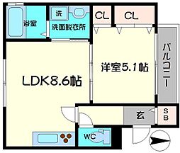 クリエオーレ上野口II 3階