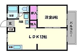 間取図画像 1LDK