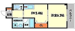 サンフレンドソラーナ 1DKの間取図画像