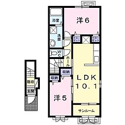 間取図画像 2LDK