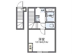 名古屋市営名城線 砂田橋駅 徒歩6分の賃貸アパート 2階1Kの間取り