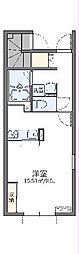 レオネクストKK 1Kの間取図画像