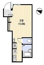 下北沢GARDEN ワンルームの間取図画像