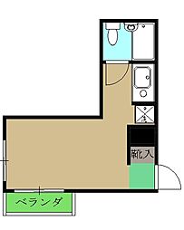ライオンズマンション八王子第2 ワンルームの間取図画像