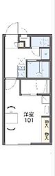 レオパレス瀬戸口 1Kの間取図画像