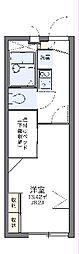 レオパレスコスモ 1Kの間取図画像