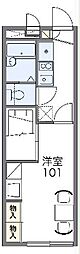レオパレスプチ・ラパン 1Kの間取図画像