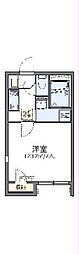レオネクストベルいなば 1階1Kの間取り