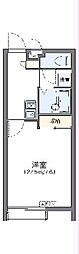 レオパレスMOMO 1Kの間取図画像