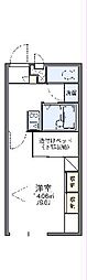 レオパレスLIRA 1Kの間取図画像