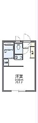 レオパレスサン 1Kの間取図画像