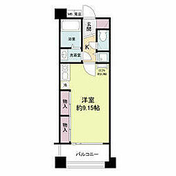 フォレステージュ江坂垂水町 ワンルームの間取図画像