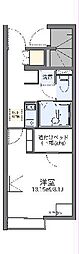 LEONEXTレーベン 1Kの間取図画像