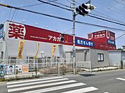 【ドラッグストア】アカカベ萱島薬店様まで550ｍ