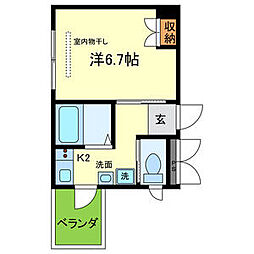 上野西グランハイツB 3階/-