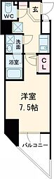 ALTERNA北品川 1Kの間取図画像