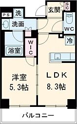 グランカーサ板橋本町 1LDKの間取図画像
