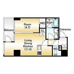 フォルトナート扇町 8階