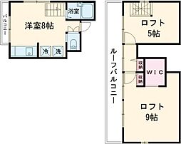 西田コーポ 2階2DKの間取り