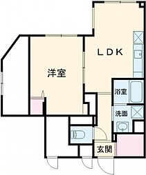 エルファーロ中野新井薬師 1階1LDKの間取り