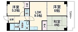 サン大曽根 302 3階3LDKの間取り