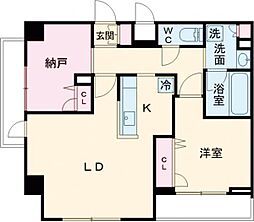 アーバンパーク綾瀬 6階1SLDKの間取り