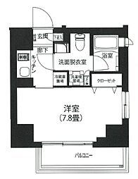 アイルプレミアム駒込 2階1Kの間取り