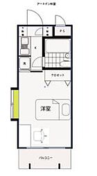 アートイン杉並 1Kの間取図画像