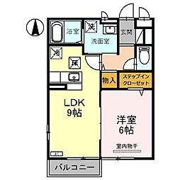 フェニックス 1LDKの間取図画像