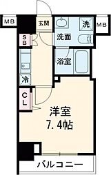 JR総武線 錦糸町駅 徒歩11分の賃貸マンション 4階1Kの間取り