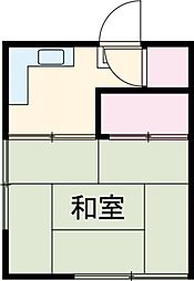 黒木荘1 101 1階1Kの間取り