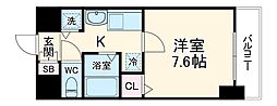 プレサンス名古屋STATIONアライブ 1Kの間取図画像