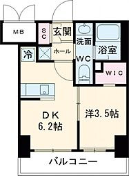 ワンルーフレジデンス板橋大山 1DKの間取図画像