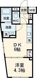 間取図画像 1DK