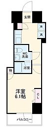 ＡＺＥＳＴ関内 5階1Kの間取り