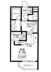 Domani桜台 1SKの間取図画像