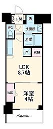 アーバネックス本町 1LDKの間取図画像