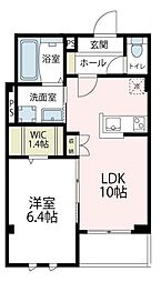 JR横須賀線 鎌倉駅 徒歩4分の賃貸マンション 3階1LDKの間取り