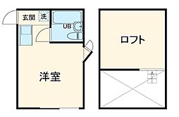 スティトヴィラ藤ヶ丘 ワンルームの間取図画像