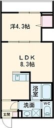 robothomeお花茶屋2 1LDKの間取図画像
