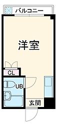 コーポ鳩ヶ谷 ワンルームの間取図画像