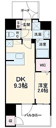 エステムコート名古屋セントリア 1DKの間取図画像