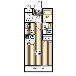 グレイスヴィラ ワンルームの間取図画像