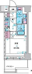 ＧＥＮＯＶＩＡ川口元郷 4階1Kの間取り