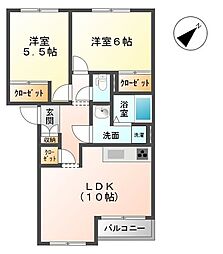 間取図画像 2LDK