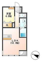 Grace3 1LDKの間取図画像