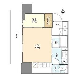 ルフォンプログレ堺筋本町タワーレジデンス 2階1LDKの間取り