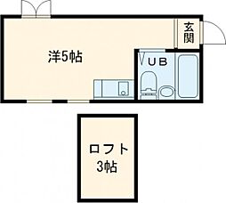ライフピア高円寺北 2階ワンルームの間取り