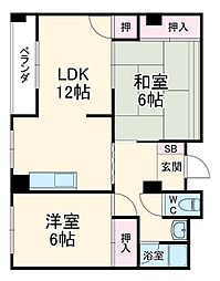 間取図画像 2LDK
